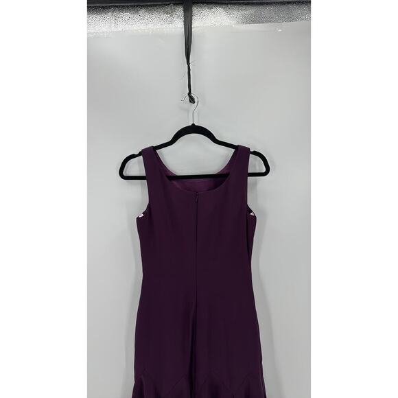 JJ’s House A-Line V-neck Tea-Length Chiffon Mother of the Bride Dress  sz 4 - Picture 8 of 10